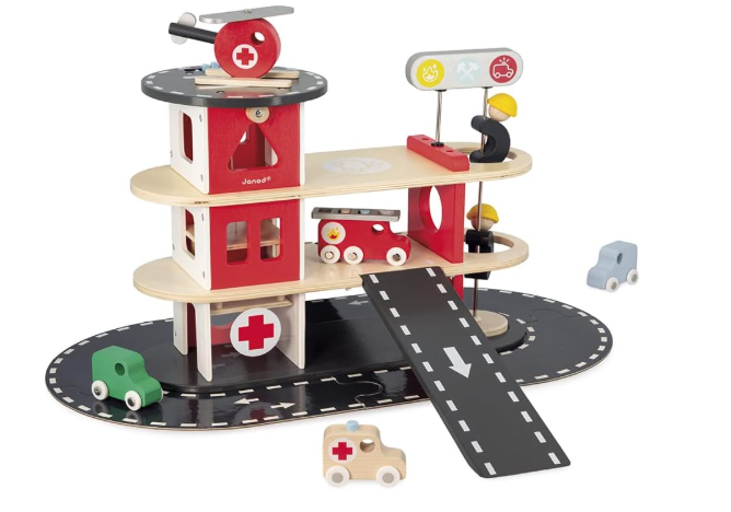 Janod Bolid Wooden Fire Station, 2+