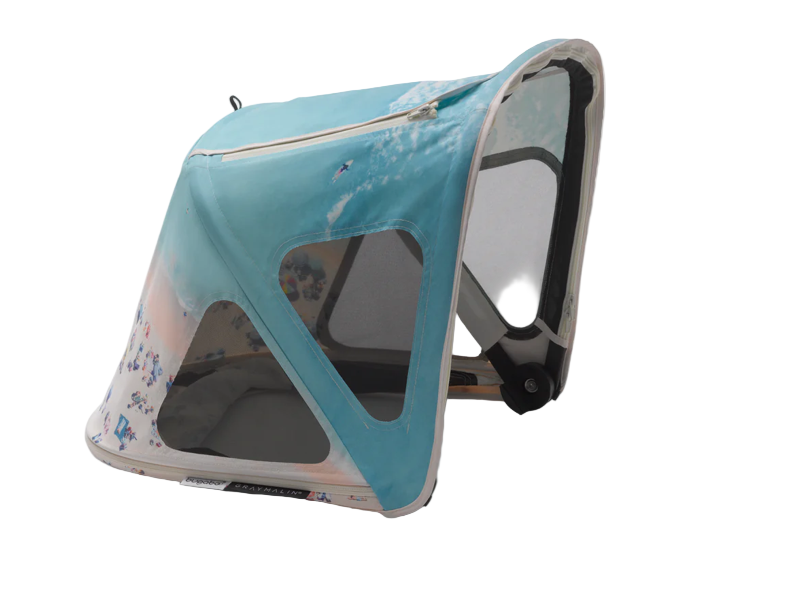 Bugaboo Breezy Sun Canopy for Fox 2/Fox 3/Cameleon3/Lynx, Grey Malin