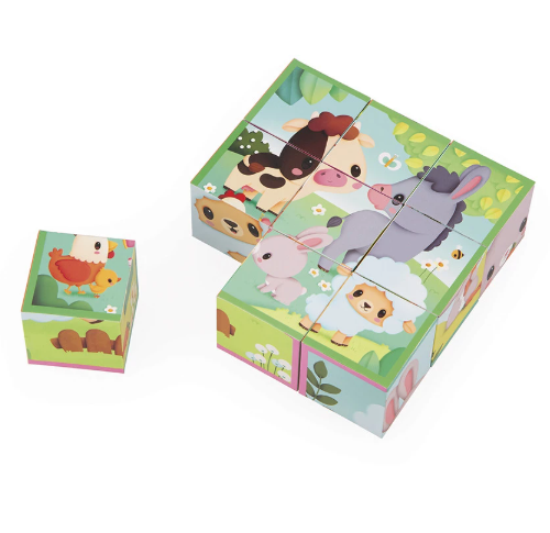 Shop Janod Puzzle Cubes, Farm Animals at GoodBuy Gear