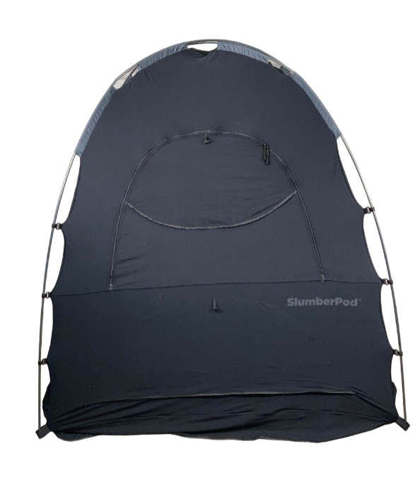 SlumberPod 3.0 Sleep Canopy with Fan, Black with Gray Accents