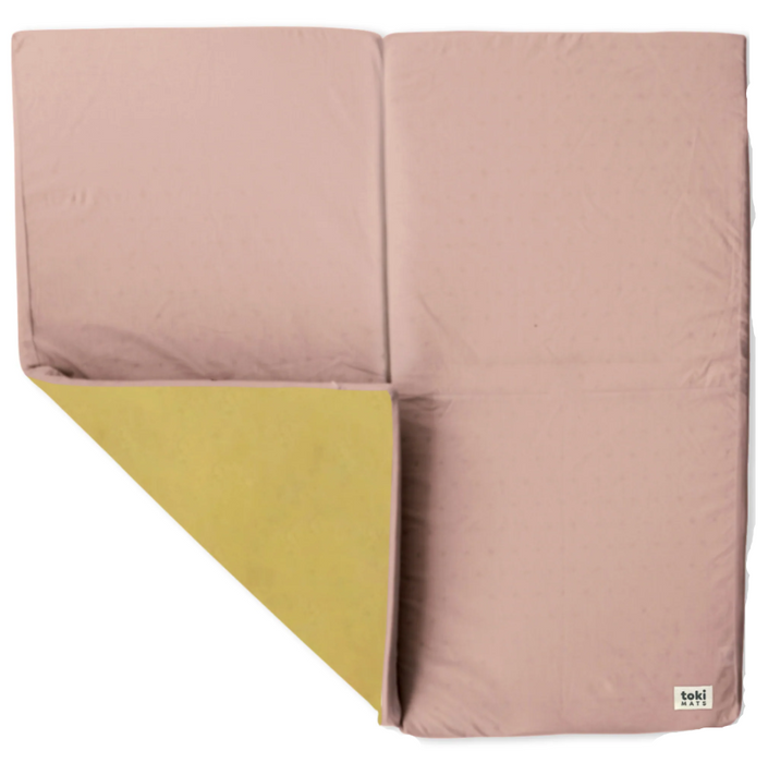 Toki Kids Mega Padded Play Mat 55" x 55", Tutu + Daisy