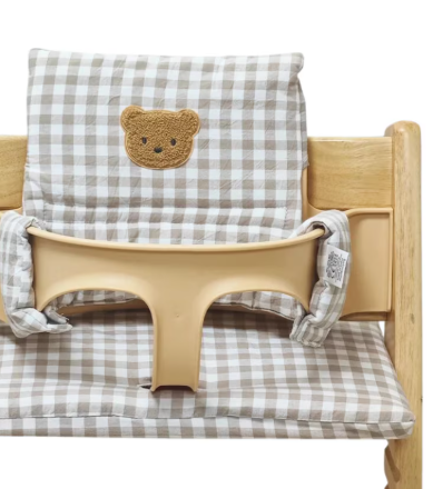 Ukje Cushion Compatible for Stokke Tripp Trapp, Teddy Bear