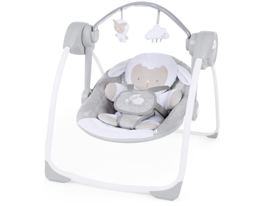 Ingenuity Comfort To Go Portable Swing, Cuddle Lamb