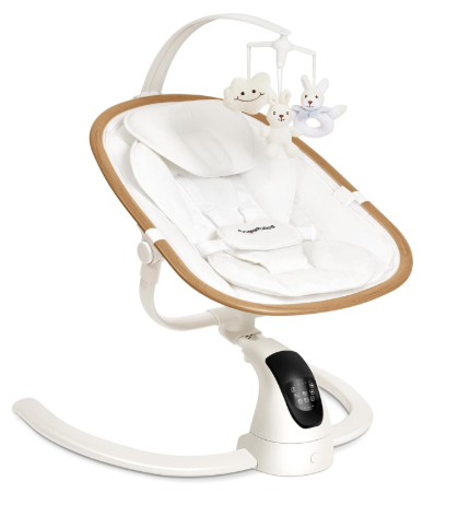 Angelbliss Electric Baby Swing with Cry Detection, White