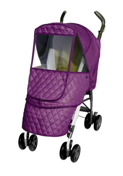 Manito Castle Alpha Baby Stroller Weather Cover, Purple
