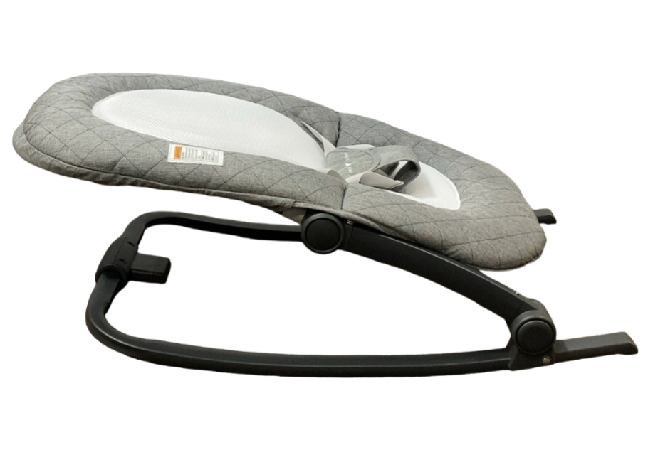 Baby Delight Go With Me Aura Deluxe Portable Rocker & Bouncer, Quilted Charcoal Tweed