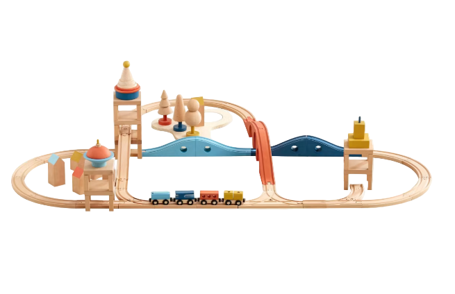 Wonder and Wise Tunnelvision Train Set, 96 piece set