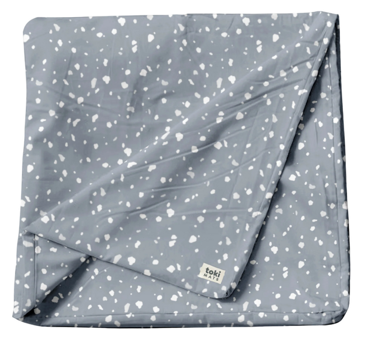Toki Kids Mega Mat Cover 55"x55", Terrazzo Slate