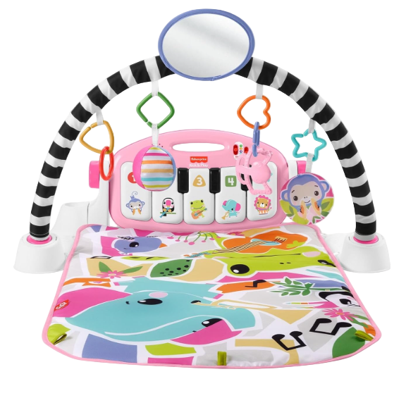 Fisher Price Glow And Grow Kick And Play Piano Activity Mat, Pink