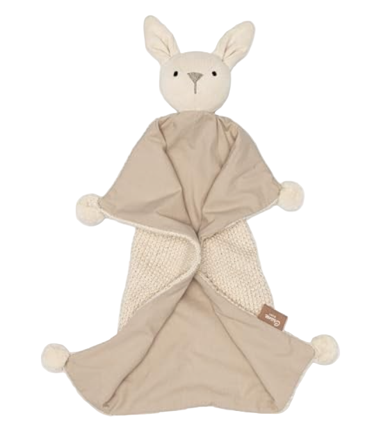 Crane Baby Ollie The Bunny Lovey Organic Cotton Security Blanket, Ollie the Bunny