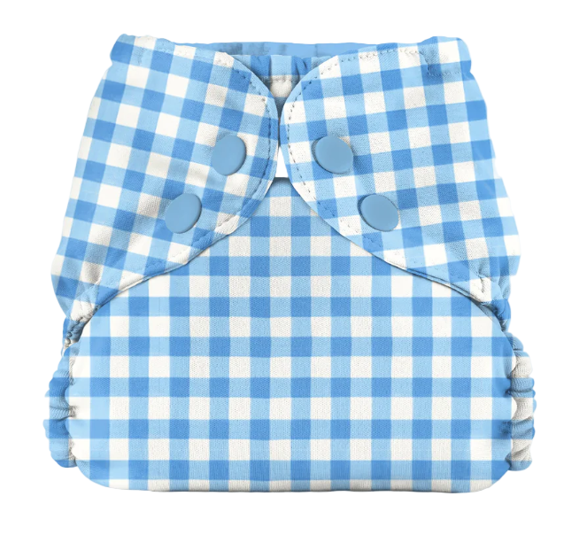 Esembly Outer Diaper Cover, 1 pack, Gingham, Size 1