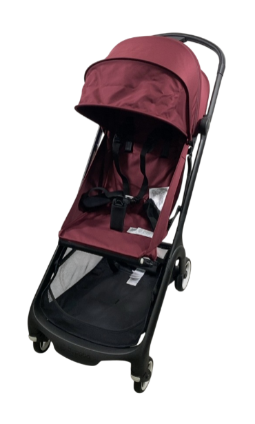 Bugaboo Butterfly Stroller, 2024, Black, Dark Cherry, Dark Cherry