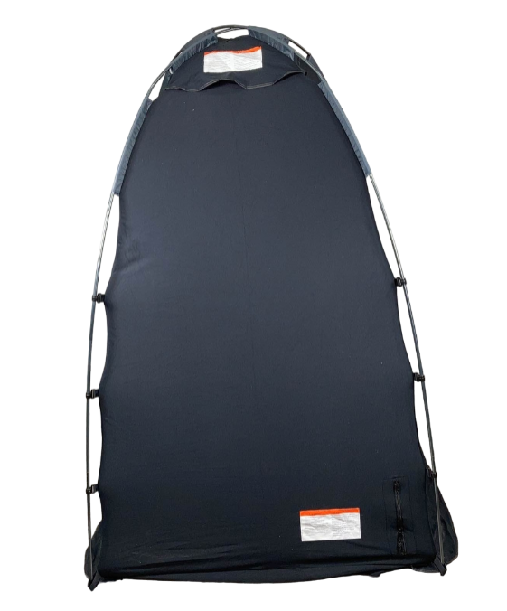 SlumberPod 3.0 Sleep Canopy with Fan, Black with Gray Accents