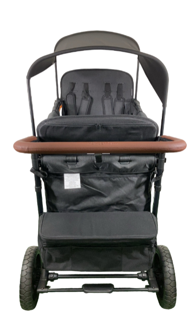 Wonderfold W4 Luxe Quad Stroller Wagon, 2024, Volcanic Black