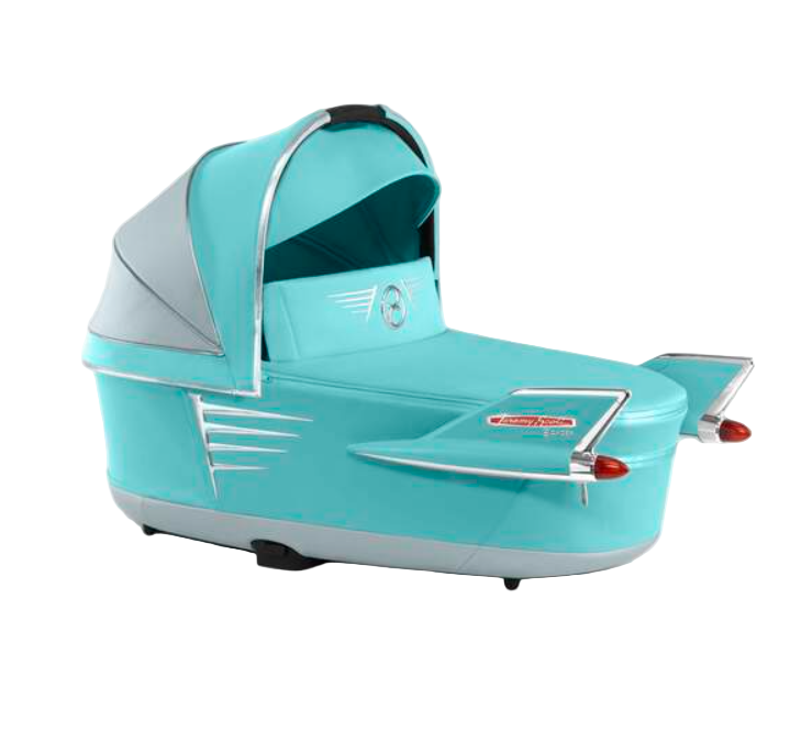 Cybex PRIAM Lux Carry Cot, Car Light Blue By Jeremy Scott