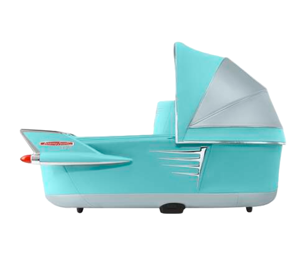 Cybex PRIAM Lux Carry Cot, Car Light Blue By Jeremy Scott