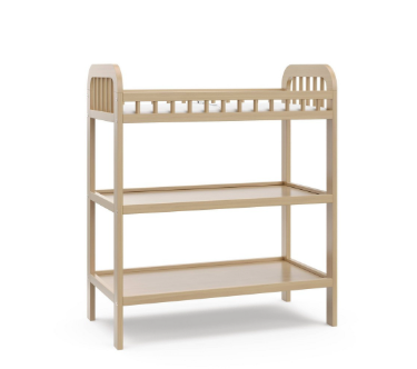 Shop Stork Craft Pasadena Changing Table with Water-Resistant Changing Pad, Driftwood at GoodBuy Gear