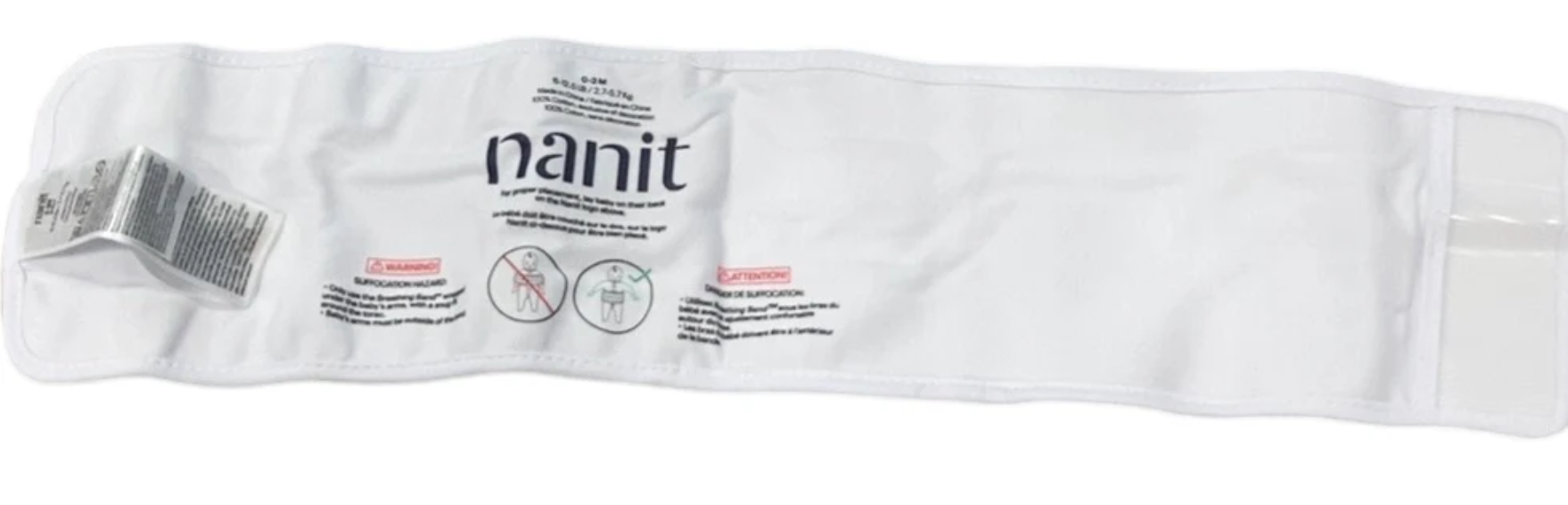 Nanit Breathing Band, 0-3 Months, White