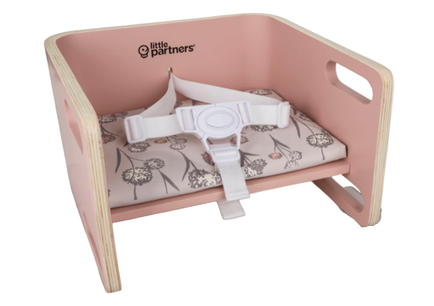 Little Partners 3-in-1 Learning Booster Seat and Step Stool, Blush