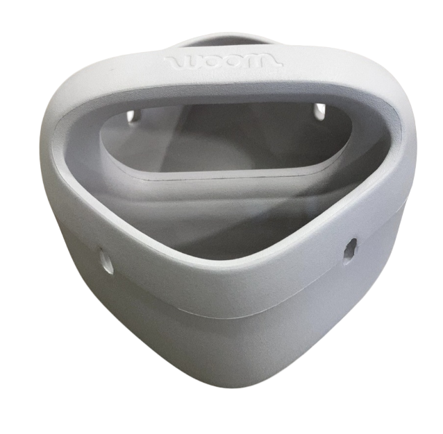 Woom POP Kids' Bike Basket, Pebble Grey