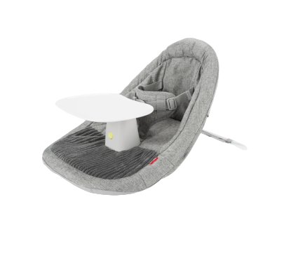 Skip Hop Silver Lining Cloud Upright Floor Seat, Grey/White, With Tray