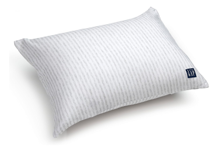 Delta Children BabyGap Memory Foam Toddler Pillow With Cooling Covers, White/Gray