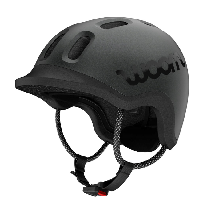 Woom Ready Kids Helmet, Charcoal Metallic, Without Light, XSmall