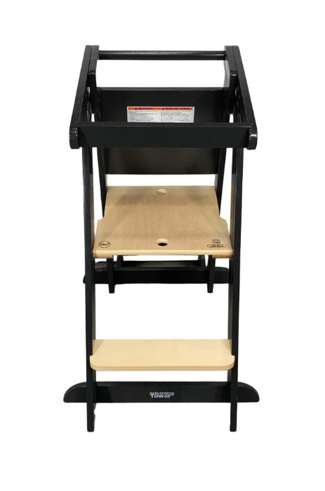 Little Partners Learn ‘N Fold Learning Tower, Charcoal with Natural