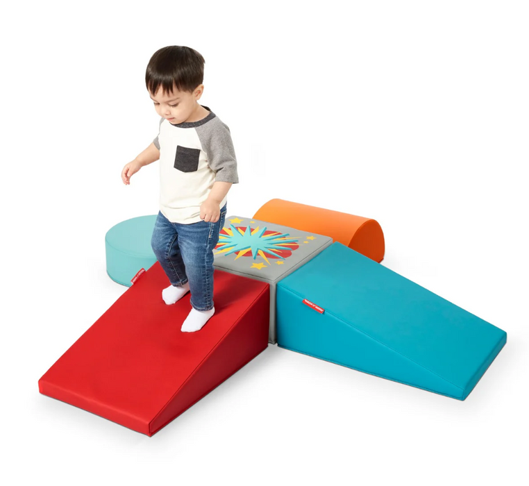 Radio Flyer Tumble Town Foam Climbing Blocks, Multi with Sounds