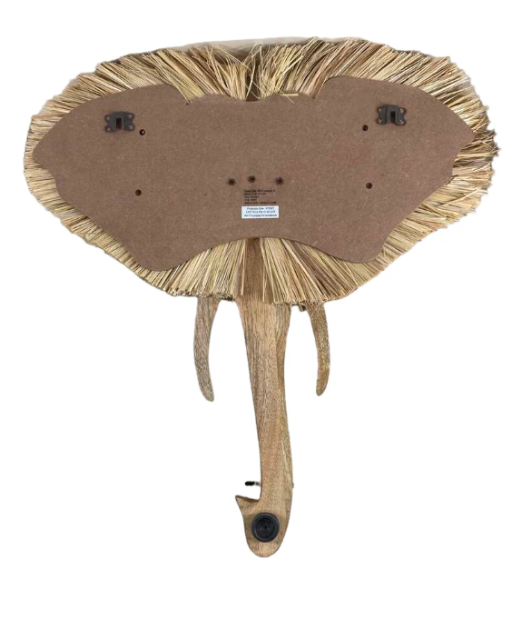 Crane Baby Handcrafted Wood Wall Decor, Elephant