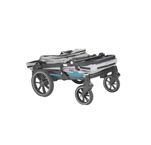 Larktale Caravan Coupe V2 (2 Seater) Stroller Wagon, 2024, Gray/Blue