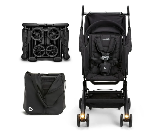 Munchkin Night Owl Stroller, Black, 2024