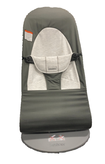 BabyBjorn Bouncer Balance Soft, Black Frame, Dark Gray/Gray
