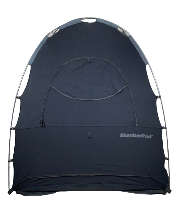 SlumberPod 3.0 Sleep Canopy with Fan, Black with Gray Accents