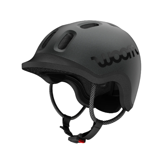 Woom Ready Kids Helmet, Charcoal Metallic, Without Light, XSmall