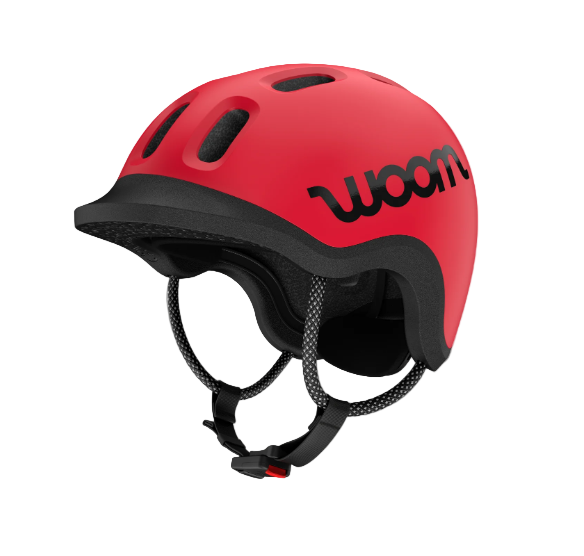 Woom Ready Kids Helmet, Medium, Without Light, Woom Red