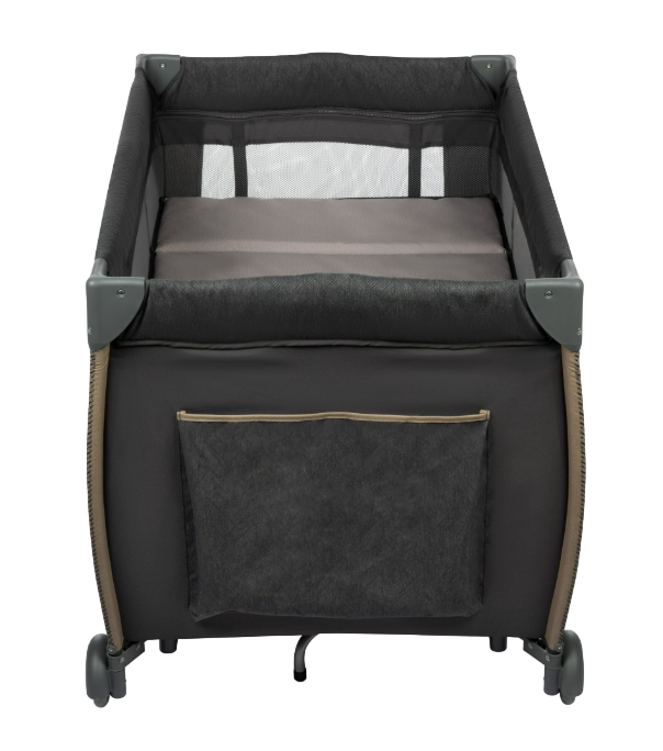Monbebe Play Yard with Full-Size Rocking Bassinet, Castle Point