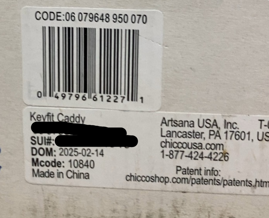 Chicco KeyFit Caddy Stroller Frame, 2025, Black