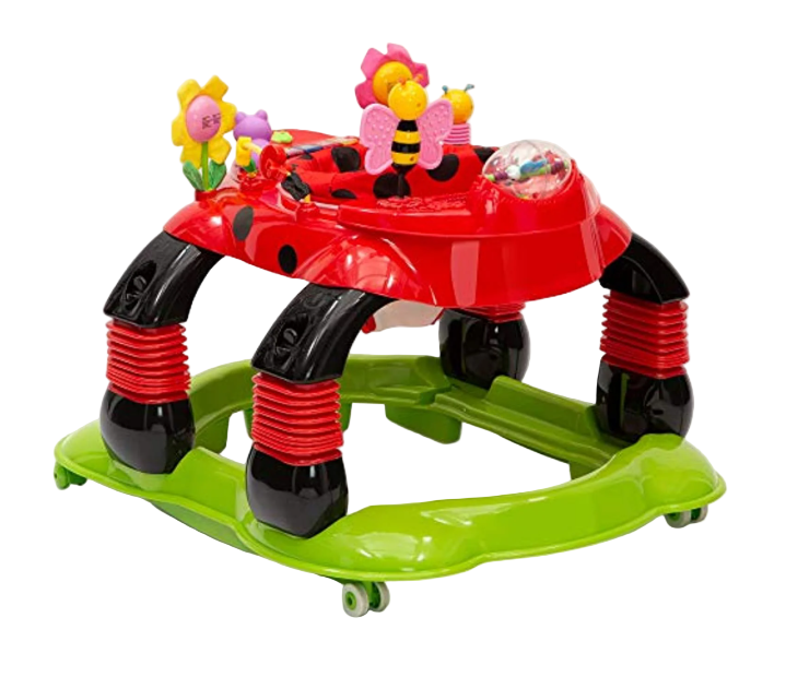 Delta Children Lil' Play Station 4-in-1 Activity Walker, Red/Sadie