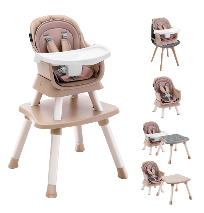HARPPA 8 in 1 Convertible Baby High Chair, Khaki