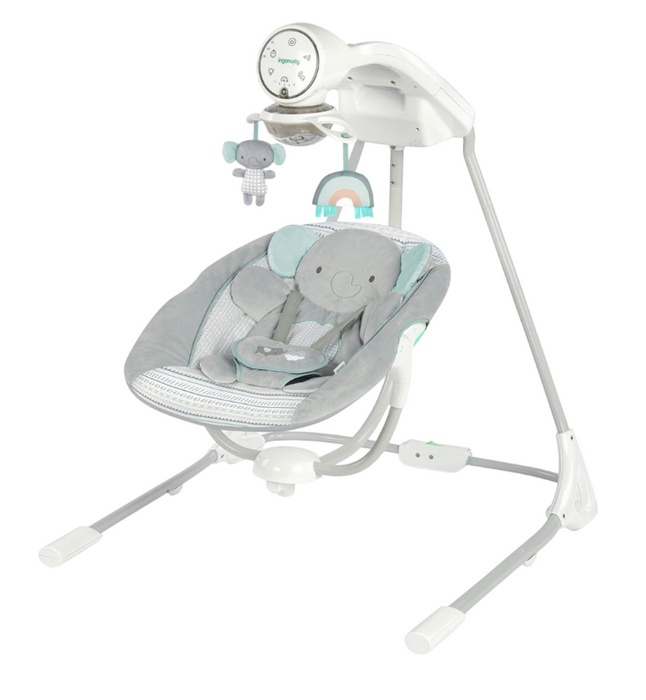 Ingenuity InLighten Soothing Swing, Van Elephant