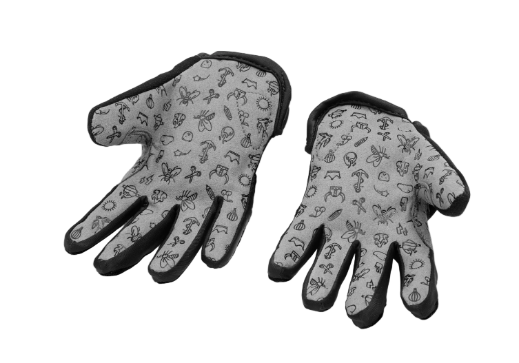 Woom TENS Bike Gloves, 7 (14cm), Black