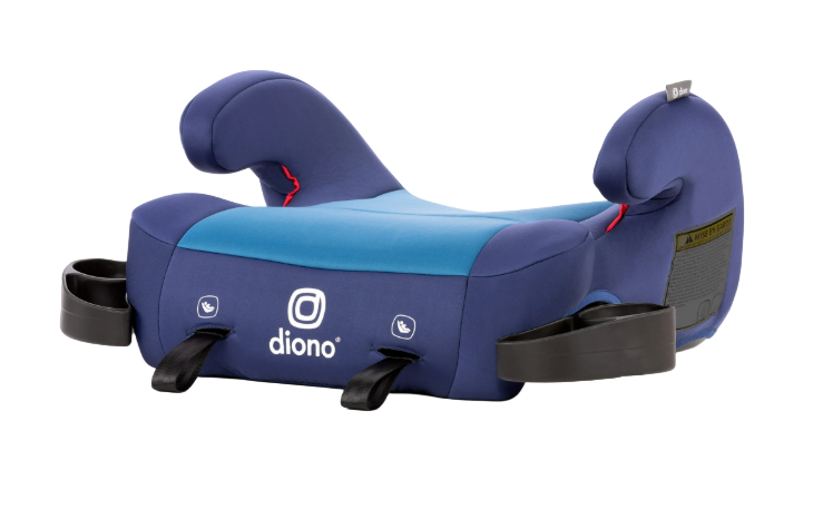 Diono Solana 2 Backless Booster Seat, 2024, Blue, With LATCH