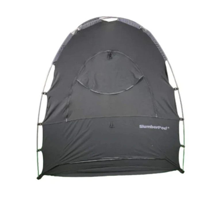 SlumberPod 3.0 Sleep Canopy with Fan, Black with Gray Accents