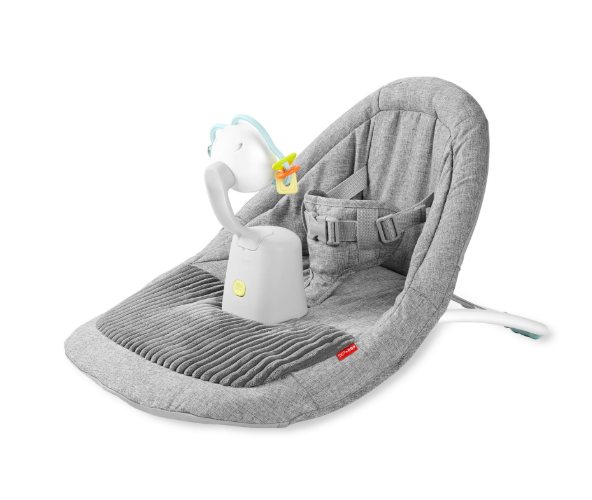 Skip Hop Silver Lining Cloud Upright Floor Seat, Grey/White, With Tray