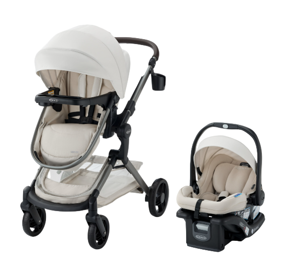 Graco Modes Nest DLX Travel System, 2025, Soft Almond
