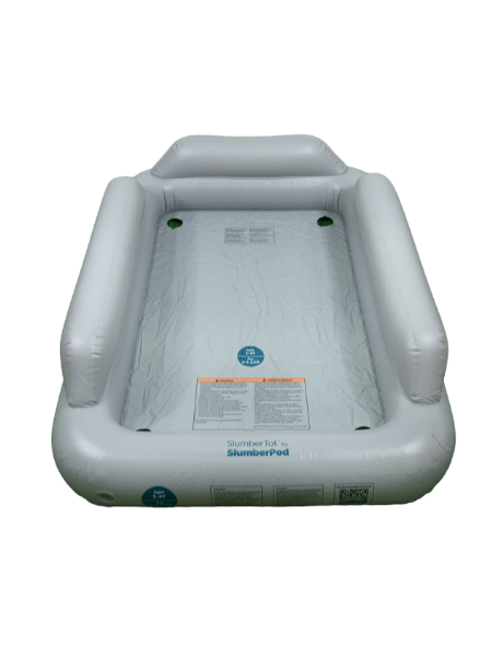 SlumberPod SlumberTot Inflatable Toddler Bed, Gray/Teal