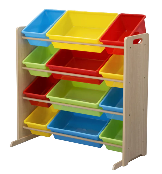 Delta Children Kids Toy Storage Organizer, Natural/Primary