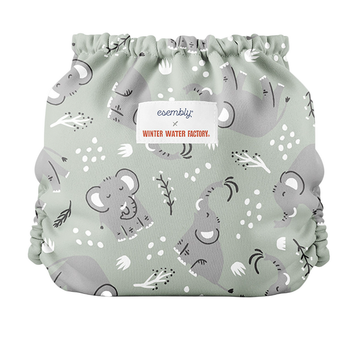 Esembly Outer Diaper Cover, Elephants, Size 1, 1 pack