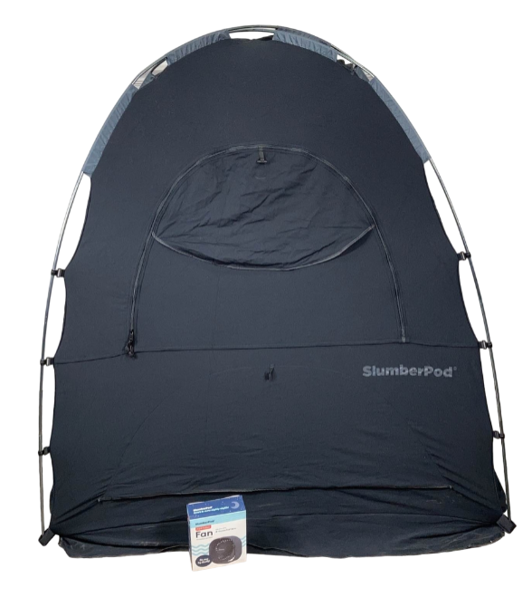 Shop SlumberPod 3.0 Sleep Canopy with Fan, Black with Gray Accents at GoodBuy Gear